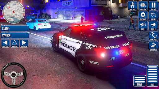US Police Cop Car Driving 2025 ekran görüntüsü