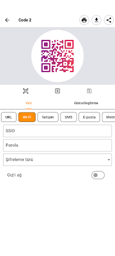 QR Oluşturucu: QR Kod Tarayıcı ekran görüntüsü
