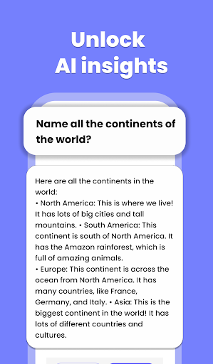 AI Homework Helper App ekran görüntüsü