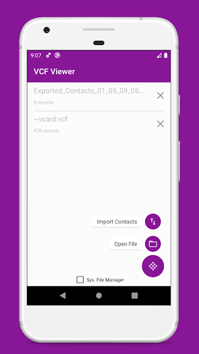 vCard File Reader: VCF Contact ekran görüntüsü
