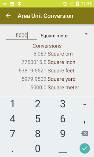 Land Area Calculator Converter ekran görüntüsü