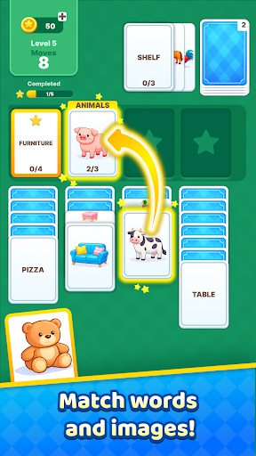 Solitaire Words & Pictures ekran görüntüsü