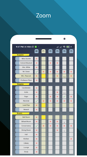 Clue Pad (Cluedo Notes) ekran görüntüsü