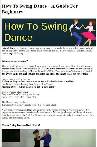 How to Swing Dance ekran görüntüsü
