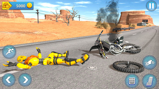 Ragdoll Bike Smash Fall Crash ekran görüntüsü