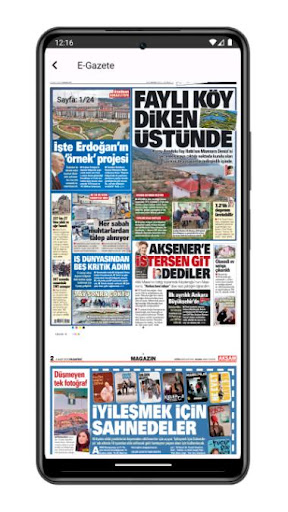 Akşam E-Gazete ekran görüntüsü