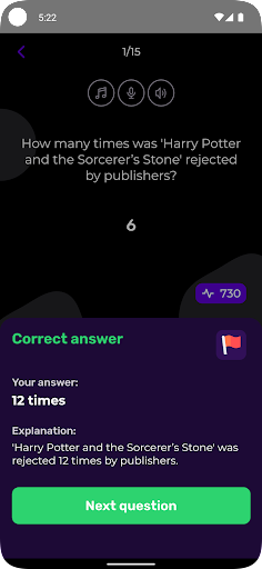 Quizly - quiz app ekran görüntüsü