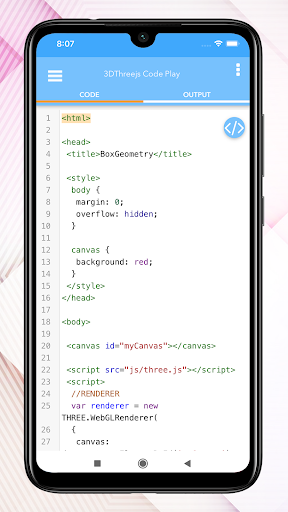 3DThreejs Code Play ekran görüntüsü