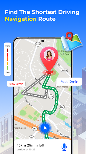 GPS uydu dünya Harita Görünümü ekran görüntüsü