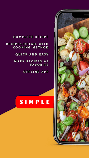 Mediterranean Recipes Offline ekran görüntüsü