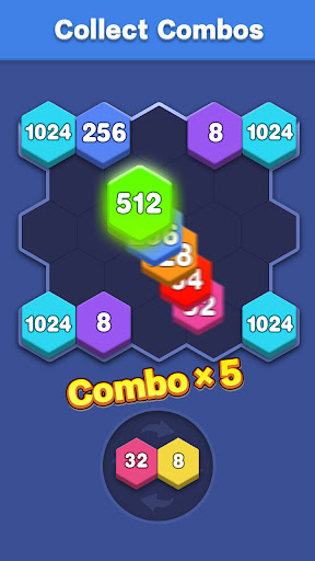 Hexa - Merge game ekran görüntüsü
