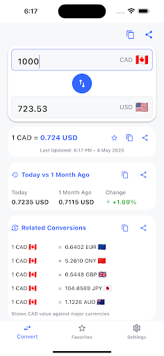 Currency Converter ekran görüntüsü