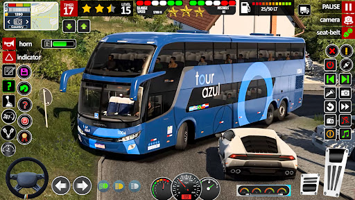 Bus Driving Coach Bus Sim 3D ekran görüntüsü