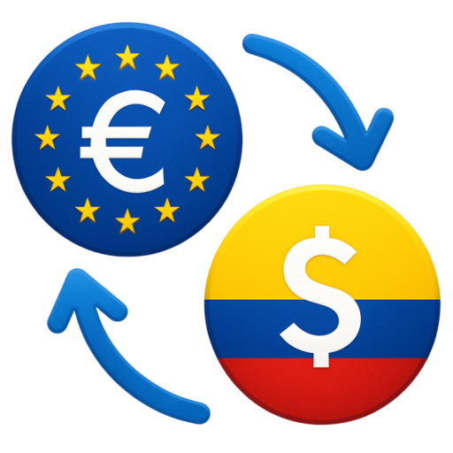 Euro to Colombian peso