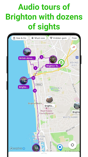 Brighton Tour Guide:SmartGuide ekran görüntüsü