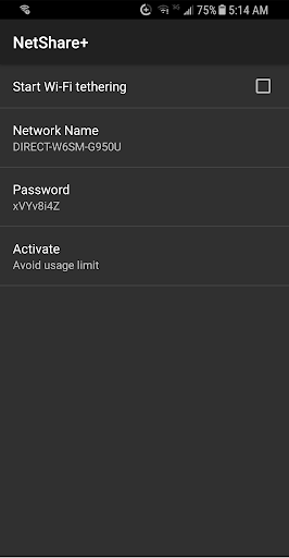 NetShare+  Wifi Tether ekran görüntüsü