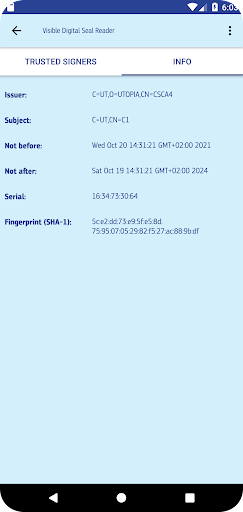 VDS Reader ekran görüntüsü
