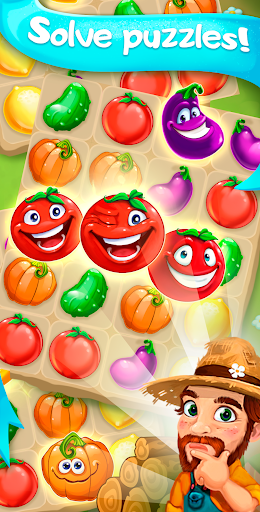 Funny Farm match 3 game ekran görüntüsü