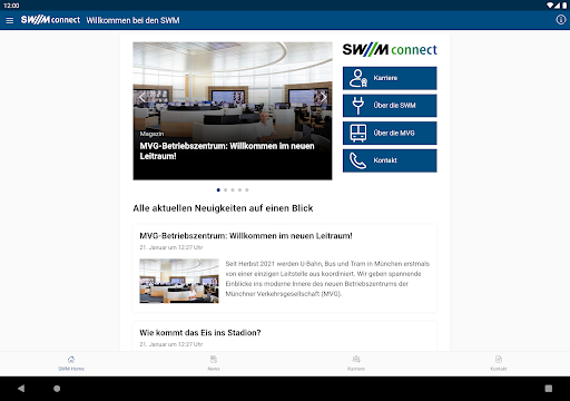SWM connect ekran görüntüsü