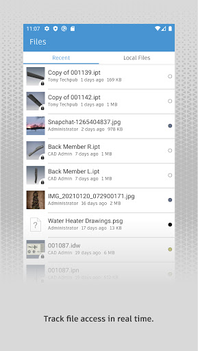 Autodesk Vault Mobile ekran görüntüsü