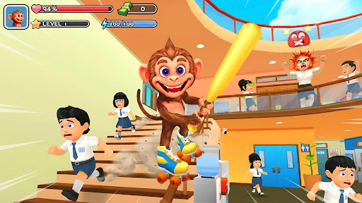 Monkey Student: School Prank ekran görüntüsü