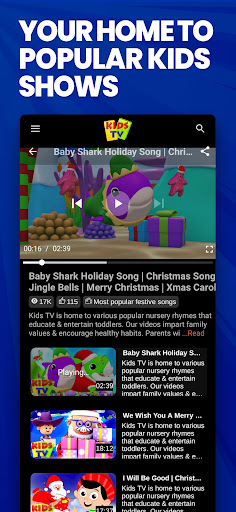 Kids TV ekran görüntüsü