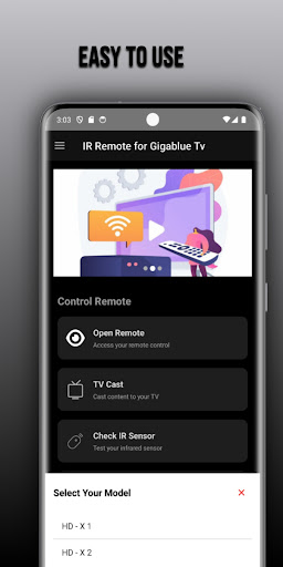 Remote for Gigablue tv ekran görüntüsü