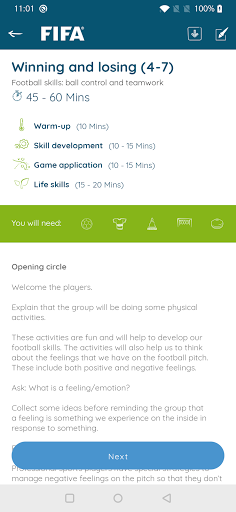 Football for Schools ekran görüntüsü
