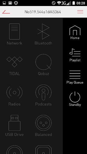 Mark Levinson Control ekran görüntüsü