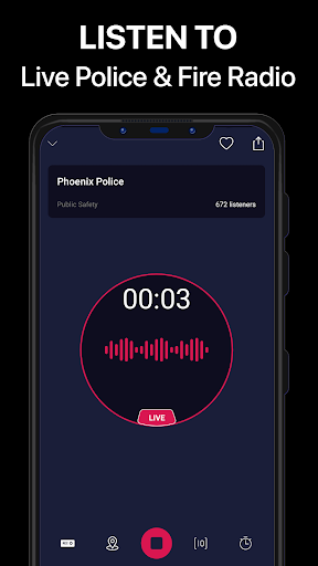 Police Scanner Pro - App ekran görüntüsü