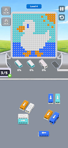 Bus Loop - Bubble Jam Puzzel ekran görüntüsü
