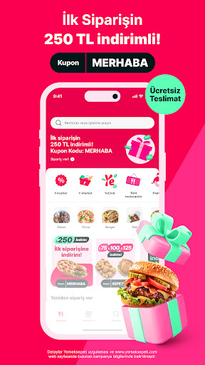 Yemeksepeti - Yemek & Market ekran görüntüsü