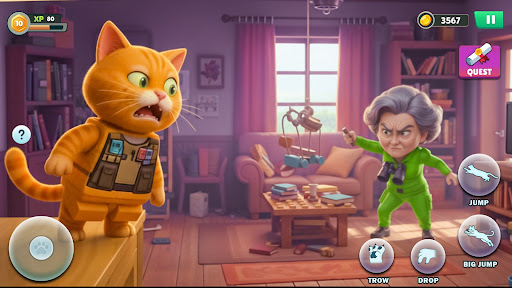 I Am Naughty Cat Simulator ekran görüntüsü