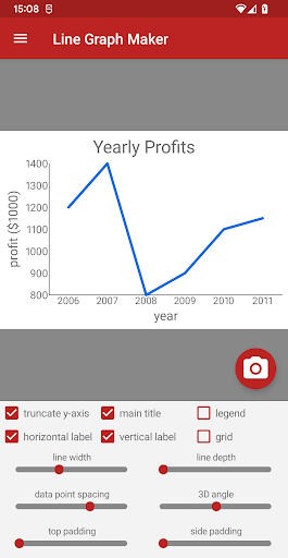 Line Graph Maker Pro ekran görüntüsü