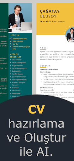 CV hazırlama, CV Maker ekran görüntüsü