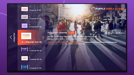 Purple Simple - IPTV Player ekran görüntüsü