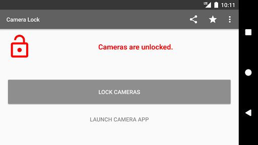 Camera Lock ekran görüntüsü