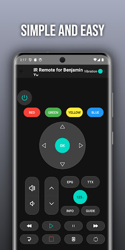 Remote for Benjamin tv ekran görüntüsü