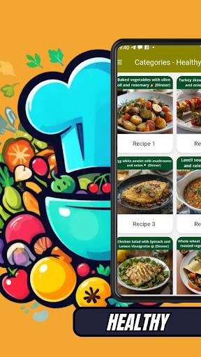 Healthy Recipes ekran görüntüsü