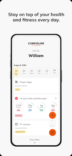Configure Fitness ekran görüntüsü