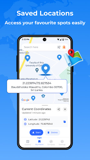 My GPS Coordinates & Tracker ekran görüntüsü