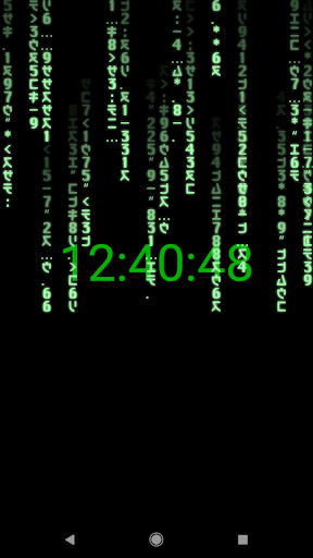 Matrix Clock ekran görüntüsü