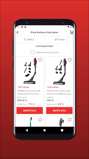 Tefal ekran görüntüsü