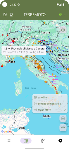 Terremoto ekran görüntüsü