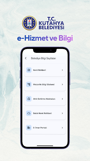 Kütahya Belediyesi Uygulaması ekran görüntüsü