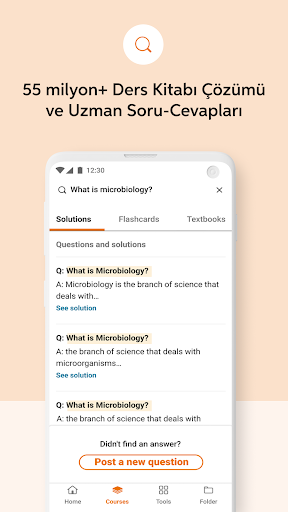Chegg: Ders Çalışma Programı ekran görüntüsü