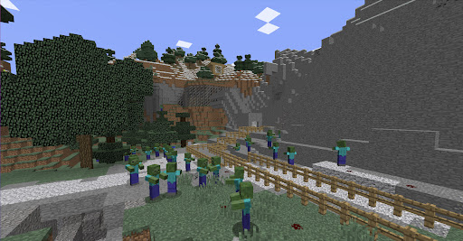 Zombi Kıyameti Minecraft PE ekran görüntüsü