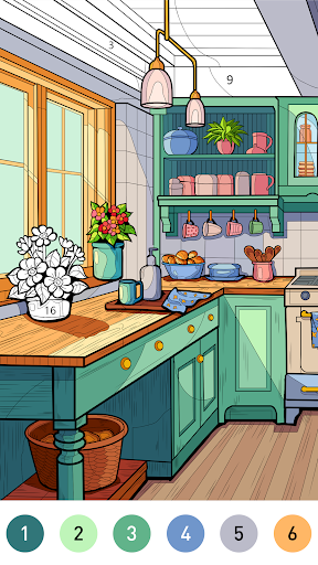 Dream Home Coloring book ekran görüntüsü