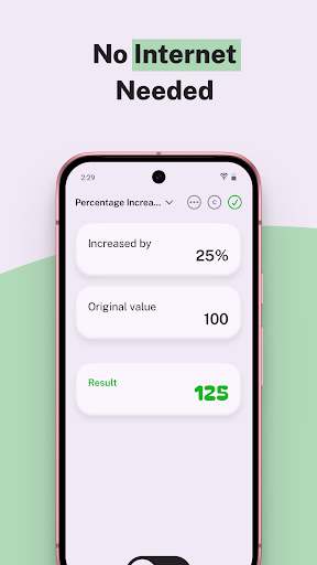 Percento Percentage Calculator ekran görüntüsü