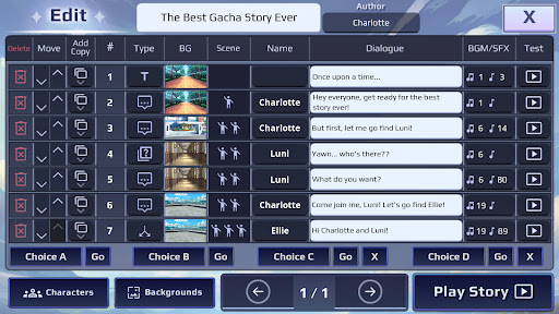 Gacha Story - VN Creator ekran görüntüsü